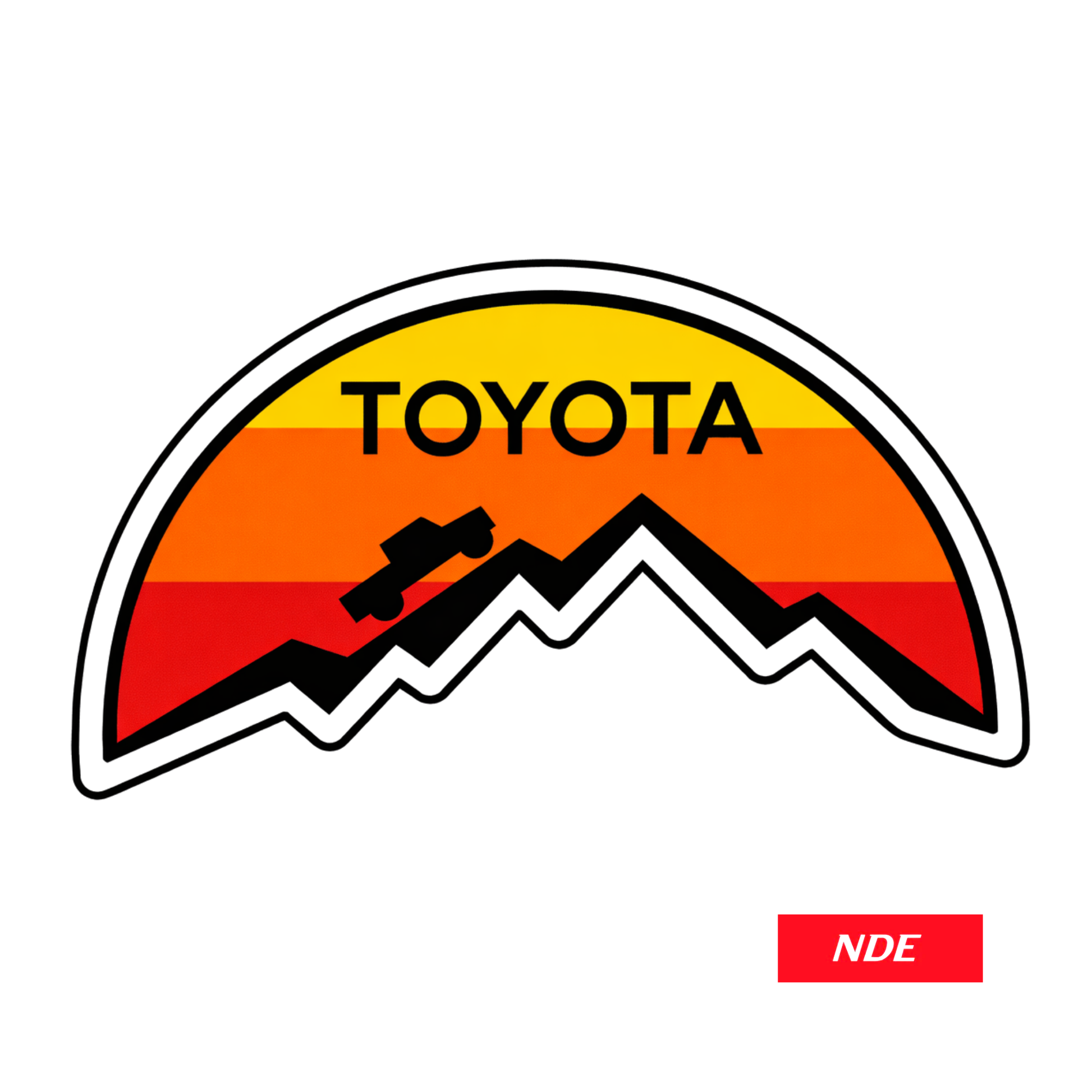 STICKER DECAL TEQ TOYOTA JEEP