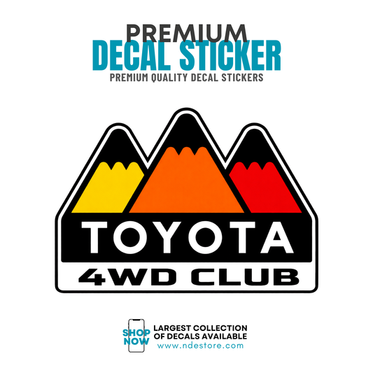 STICKER DECAL TEQ TOYOTA 4WD CLUB