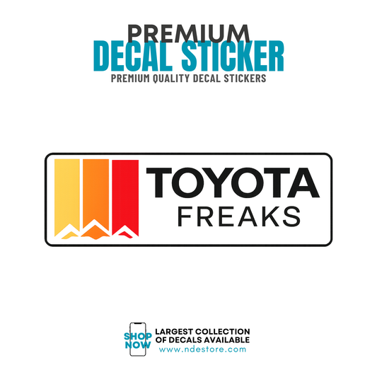 STICKER DECAL TEQ SERIES TOYOTA FREAKS
