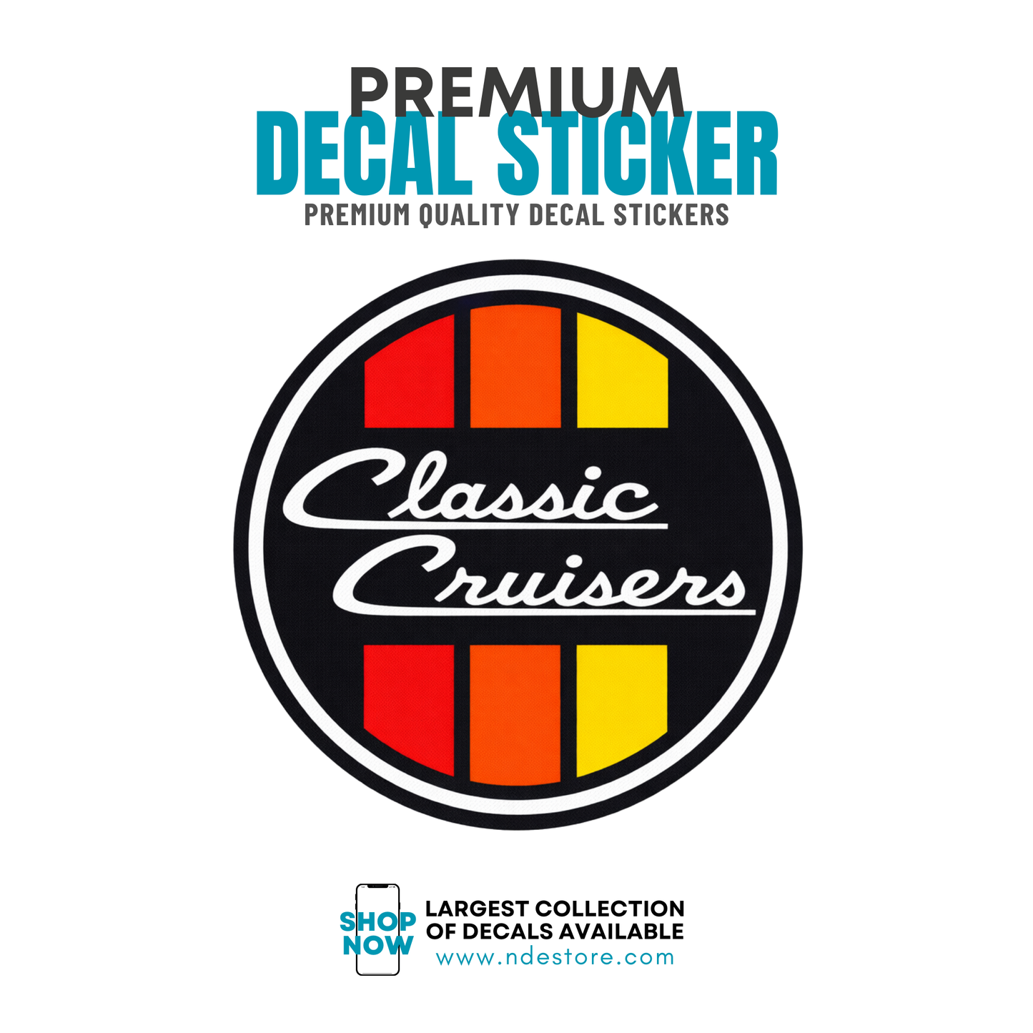 STICKER DECAL TEQ TOYOTA CLASSIC CRUISERS