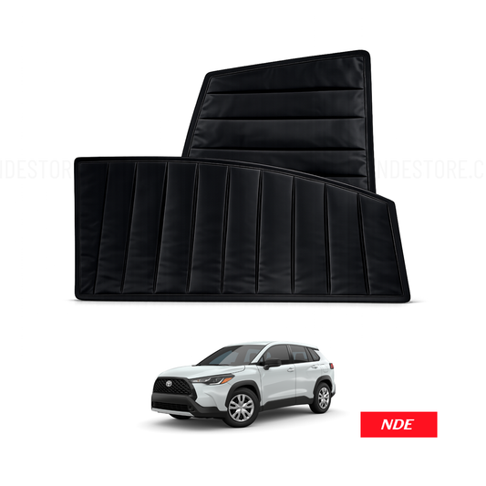 SUN SHADE SET BLACK WRINKLE FOR TOYOTA COROLLA CROSS