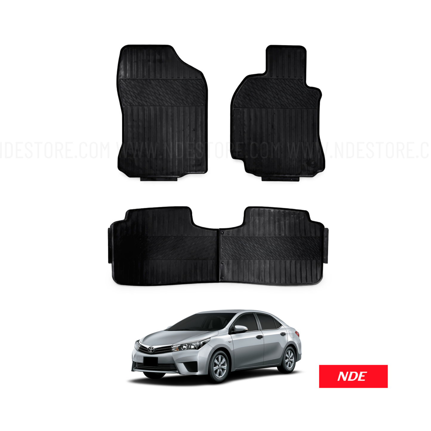 FLOOR MAT RUBBER FOR TOYOTA COROLLA (2002-2025)