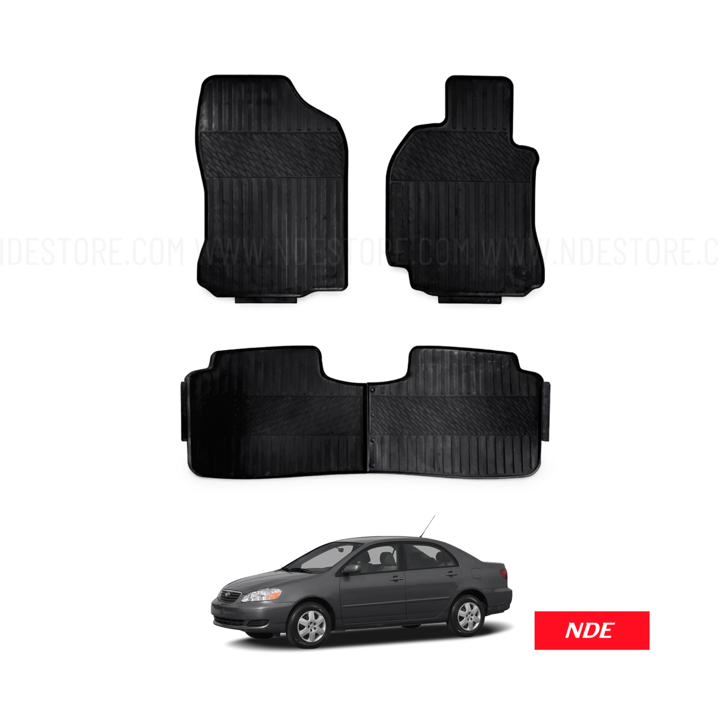 FLOOR MAT RUBBER FOR TOYOTA COROLLA (2002-2025)