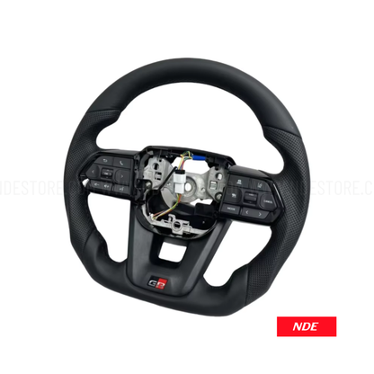 STEERING WHEEL CARBON FIBER LEATHER FOR TOYOTA HILUX