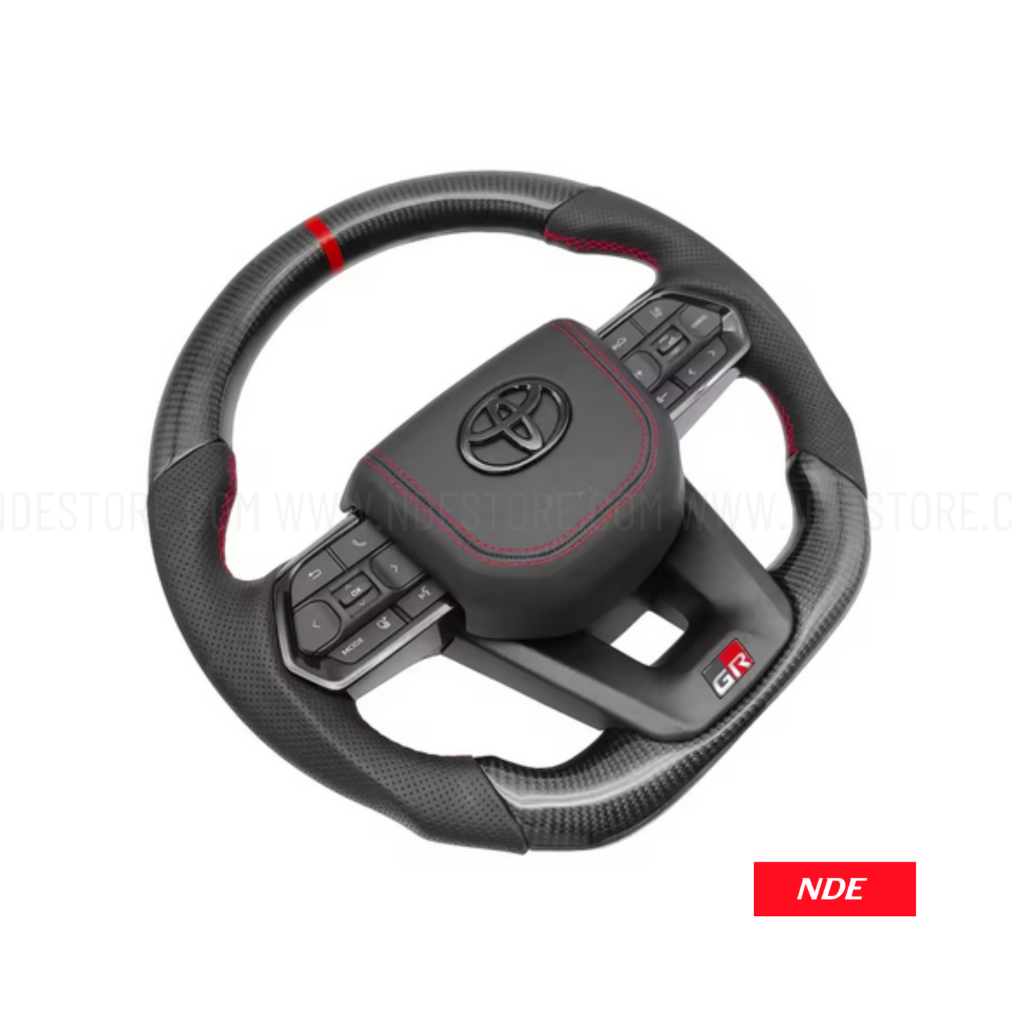 STEERING WHEEL CARBON FIBER LEATHER FOR TOYOTA HILUX