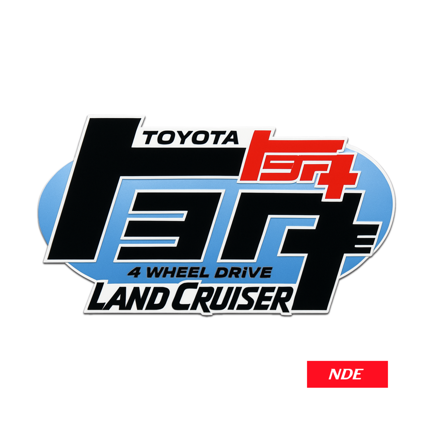 STICKER DECAL TEQ TOYOTA LAND CRUISER