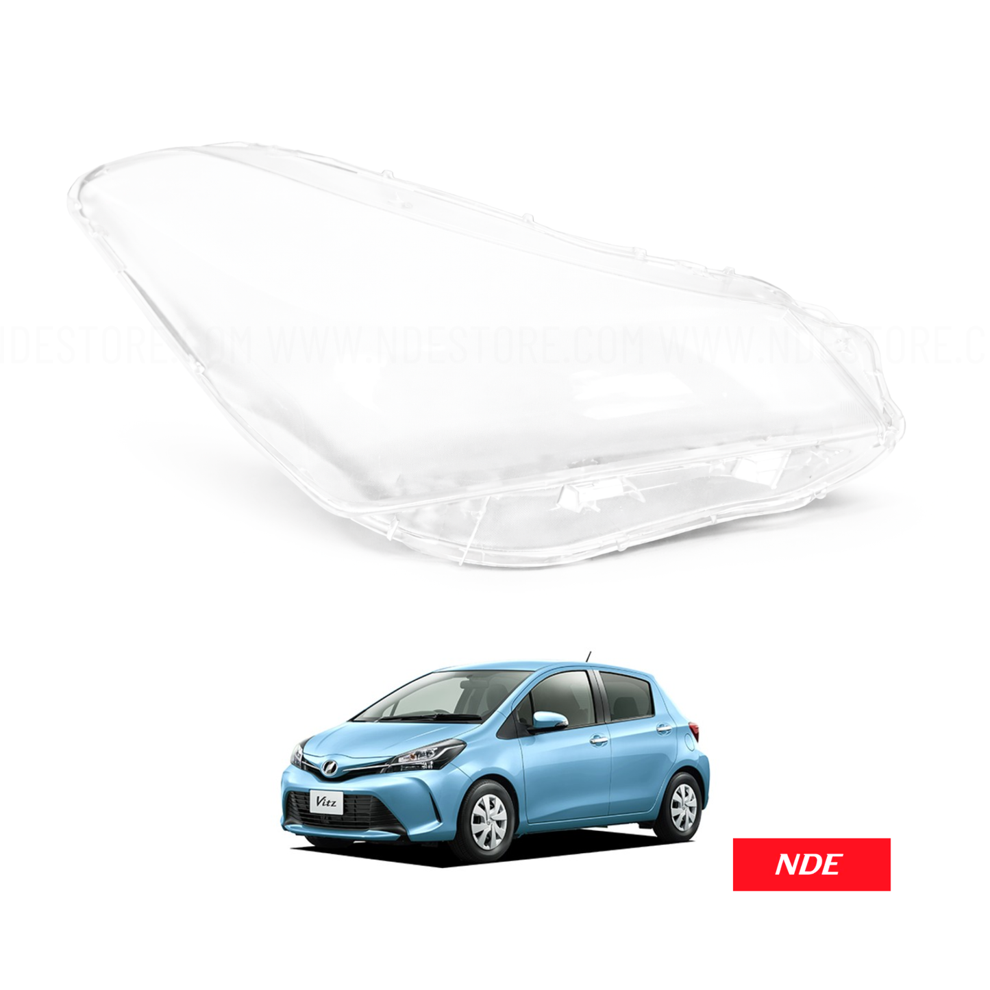 HEADLIGHT LENS COVER FOR TOYOTA VITZ (2015-2017)