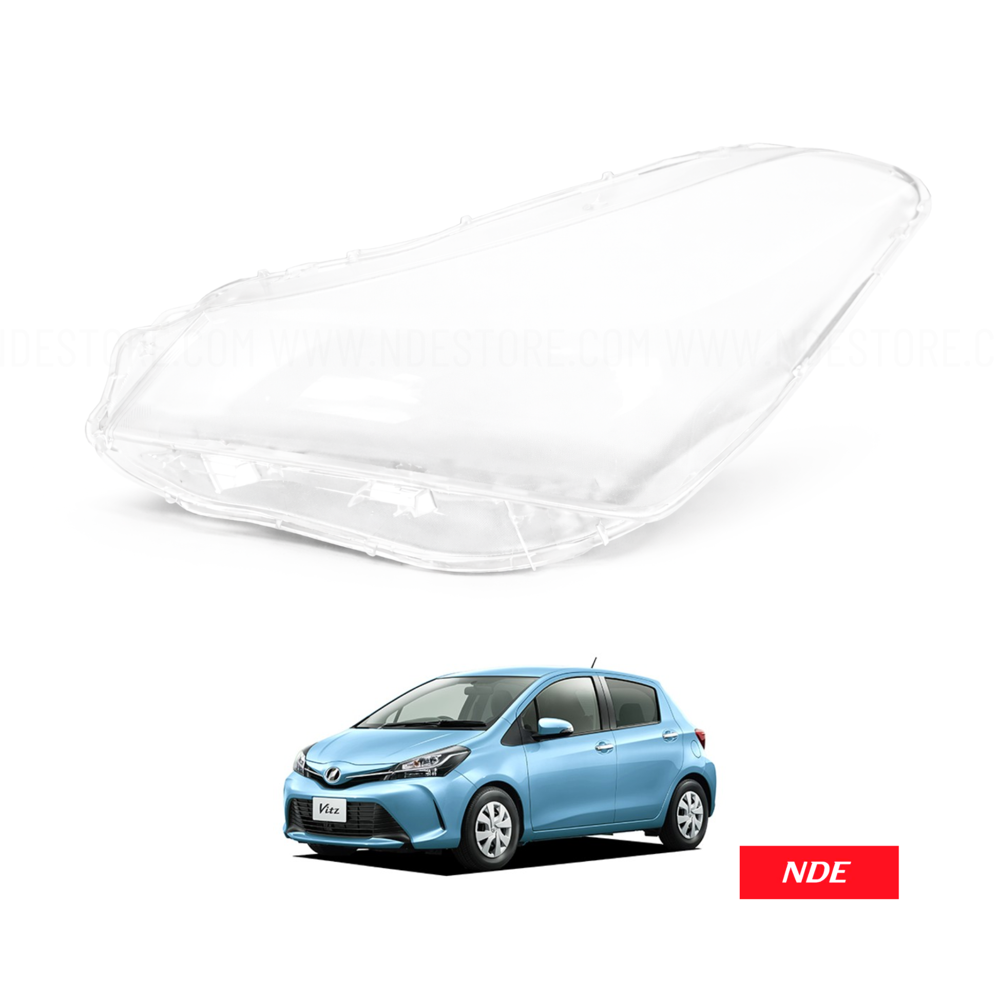 HEADLIGHT LENS COVER FOR TOYOTA VITZ (2015-2017)