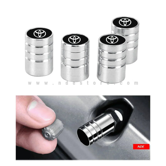 TIRE NOZZLE COVER CAR WHEEL VALVE COVER WITH TOYOTA LOGO - ndestore.com