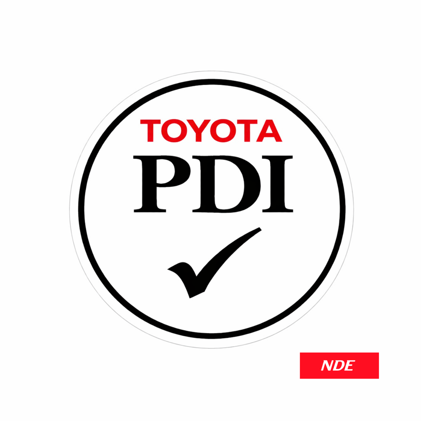 STICKER DECAL TOYOTA PDI