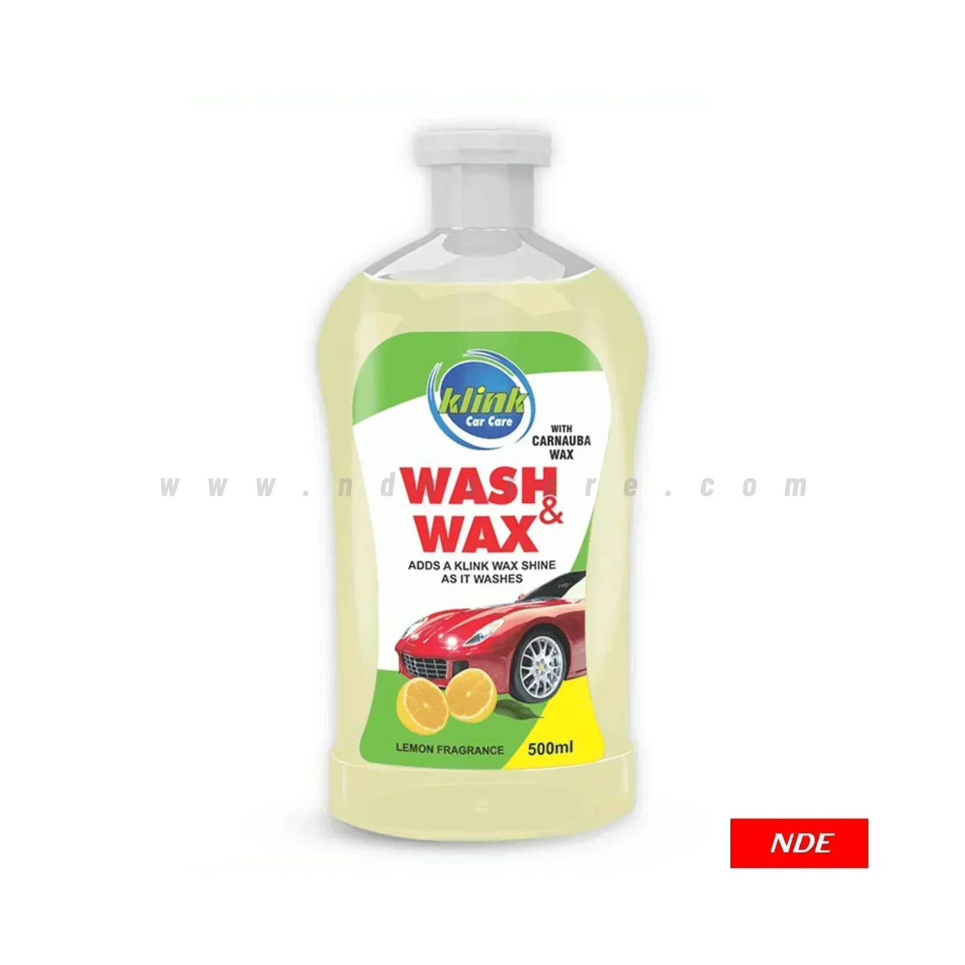 WASH AND WAX CAR SHAMPOO 500 ML - ndestore.com