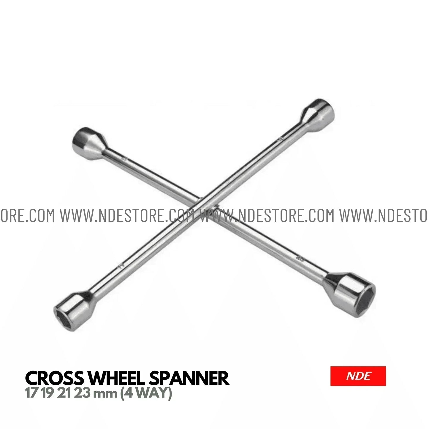 WHEEL SPANNER / WHEEL SCREW WRENCH TOOL (4 WAY) UNIVERSAL - ndestore.com