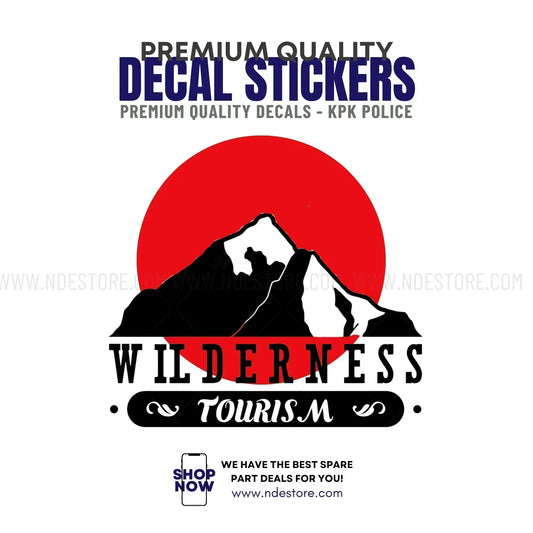 STICKER DECAL WILDERNESS TOURISM - ndestore.com