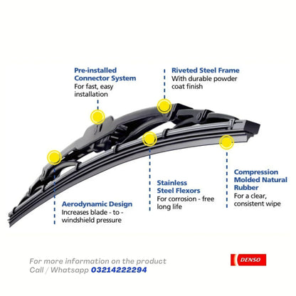 WIPER BLADE DENSO STANDARD TYPE FOR AUDI A4 (2004-ONWARDS) - ndestore.com