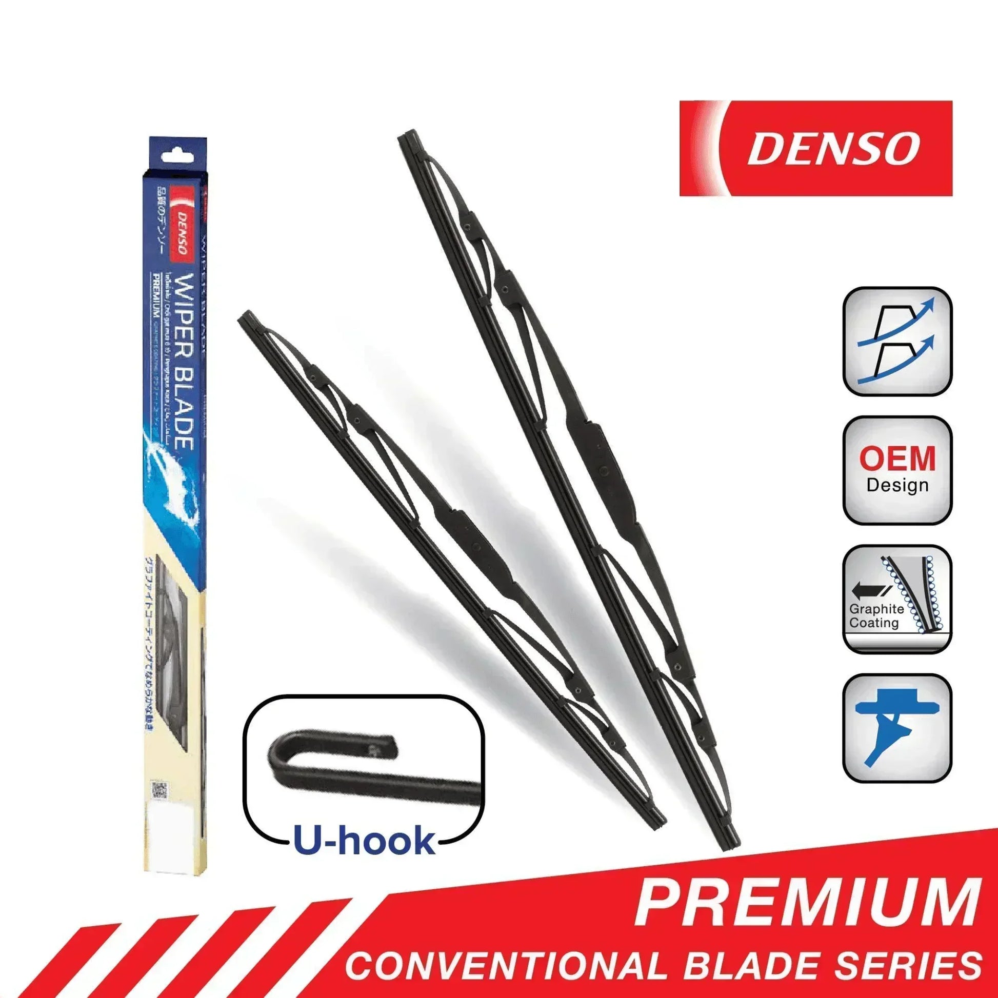 WIPER BLADE DENSO STANDARD TYPE FOR HONDA BRV - ndestore.com