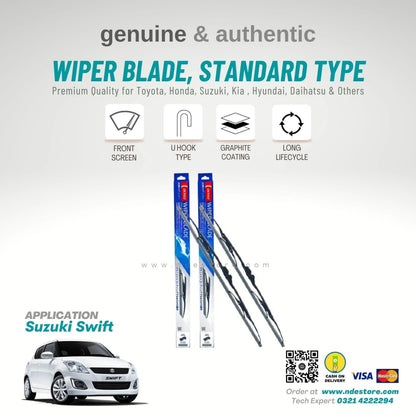 WIPER BLADE DENSO STANDARD TYPE FOR SUZUKI SWIFT (2008-2021) - ndestore.com