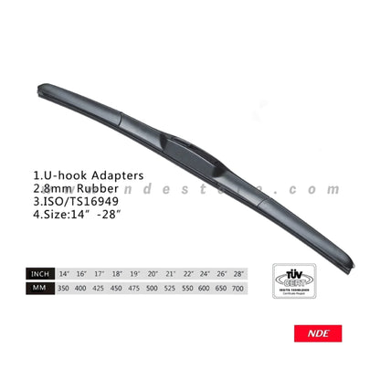 WIPER BLADE AERODYNAMIC TYPE FOR HONDA CITY (2008-2021) - ndestore.com
