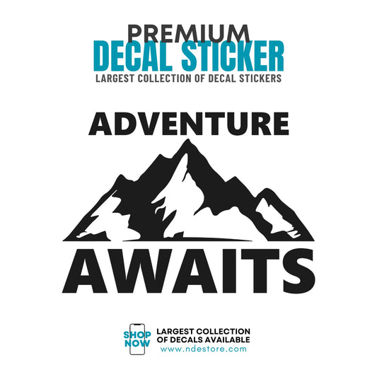 STICKER DECAL ADVENTURE AWAITS