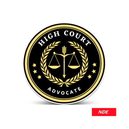 STICKER DECAL ADVOCATE HIGH COURT