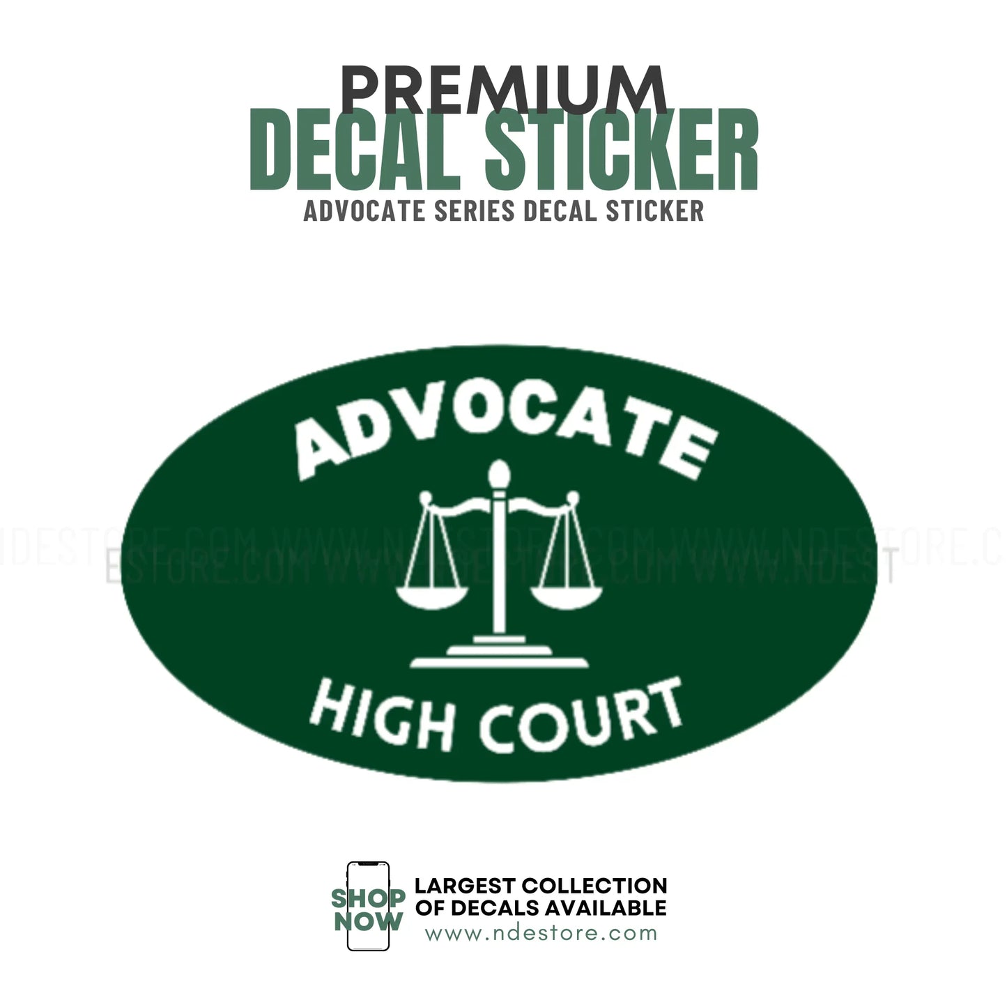 STICKER DECAL ADVOCATE HIGH COURT