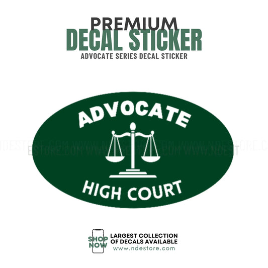 STICKER DECAL ADVOCATE HIGH COURT