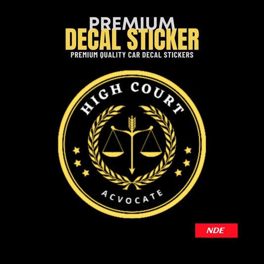 STICKER DECAL ADVOCATE HIGH COURT