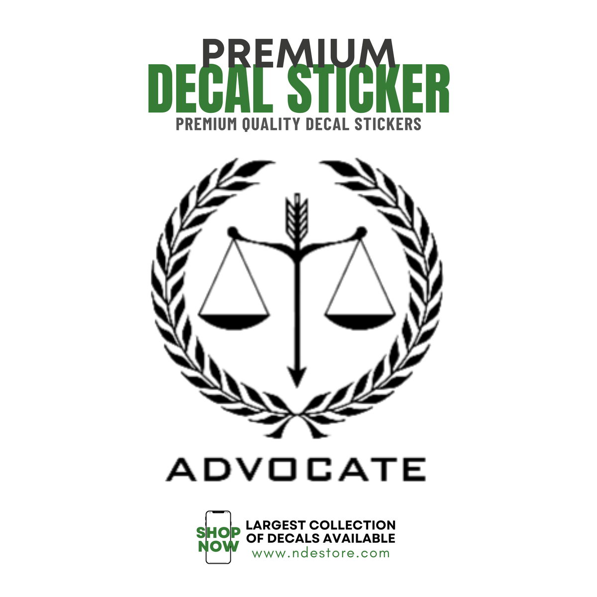 Advocate Series Decal Sticker | ndestore.com