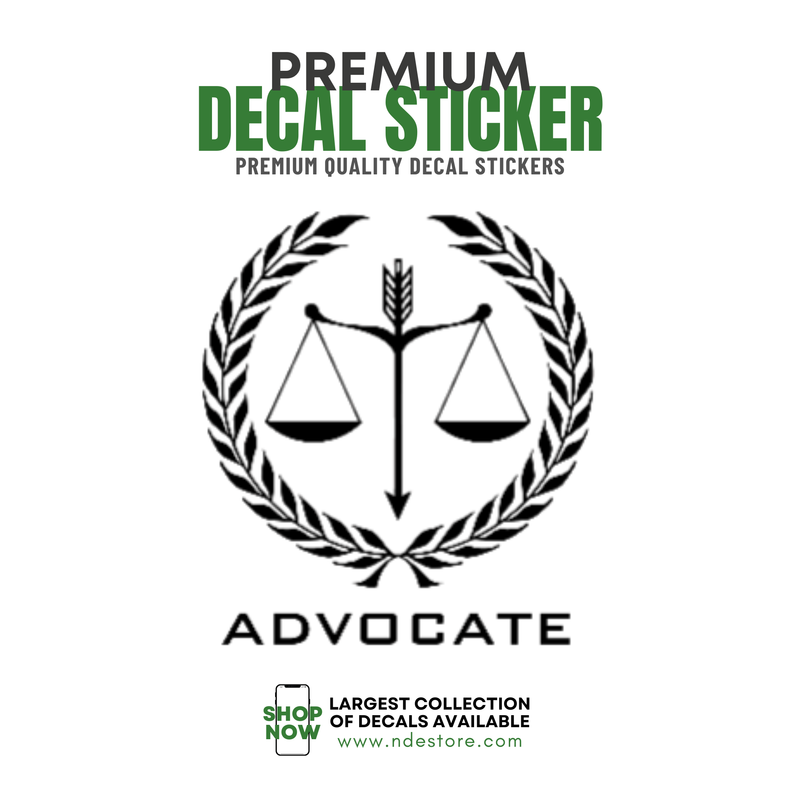 STICKER DECAL ADVOCATE HIGH COURT