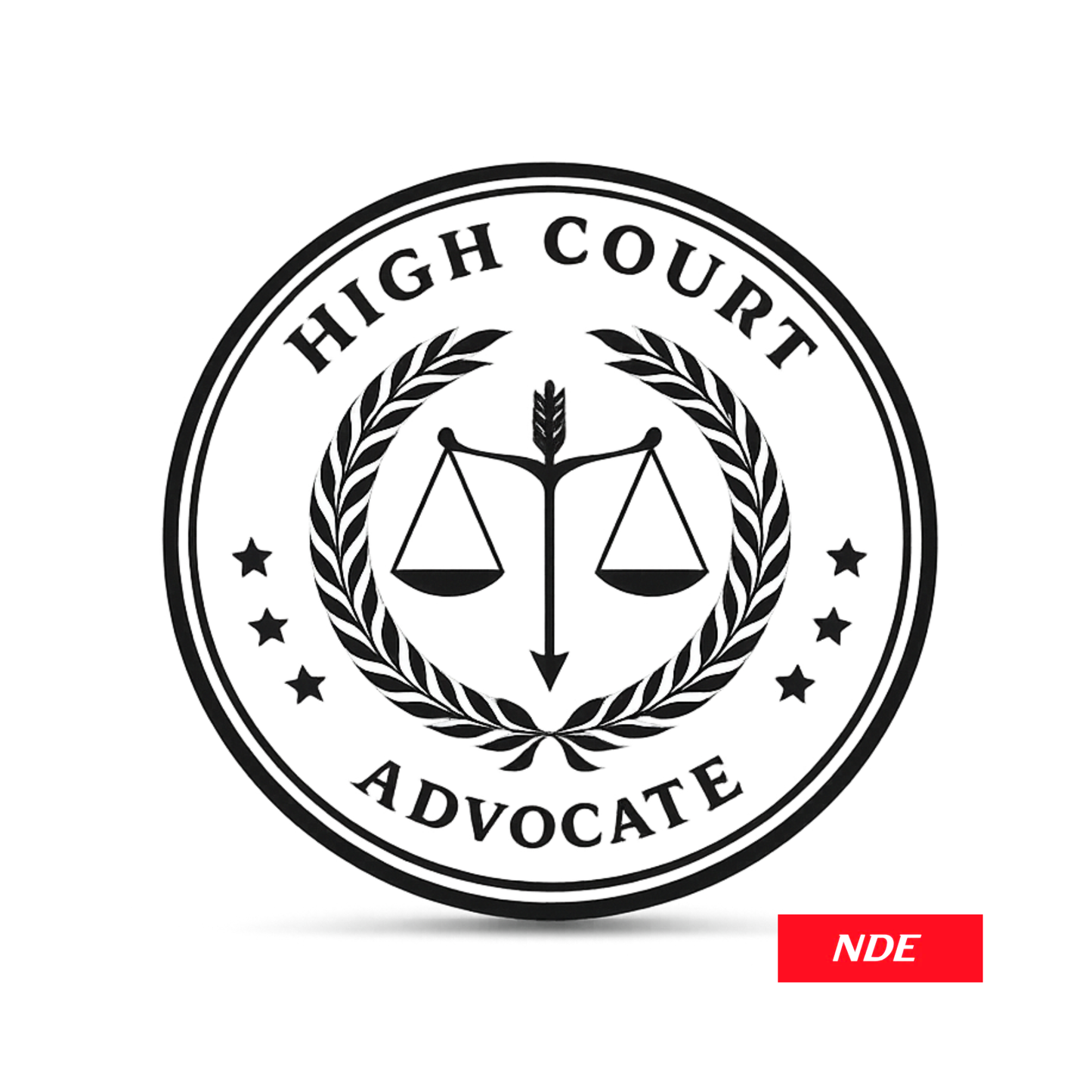 STICKER DECAL ADVOCATE HIGH COURT