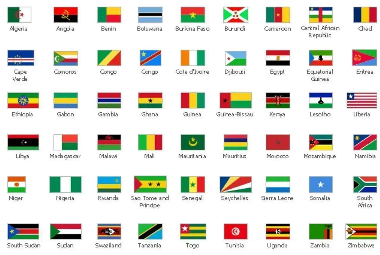 STICKER AFRICAN COUNTRIES FLAG - ndestore.com