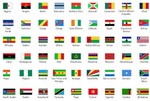 STICKER AFRICAN COUNTRIES FLAG - ndestore.com