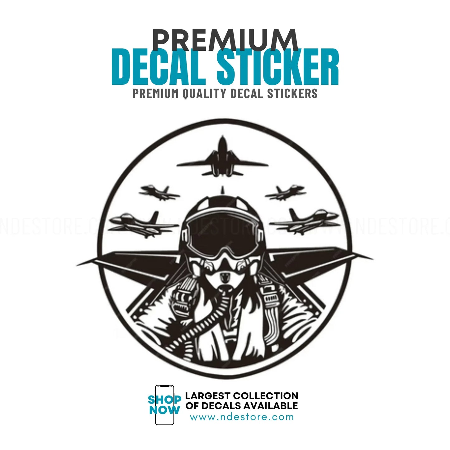 STICKER DECAL JET FIGHTER