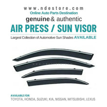 AIR PRESS BLACK TINTED DOOR WINDOW VISOR FOR TOYOTA HILUX VIGO (2005-2016) - TXR - ndestore.com