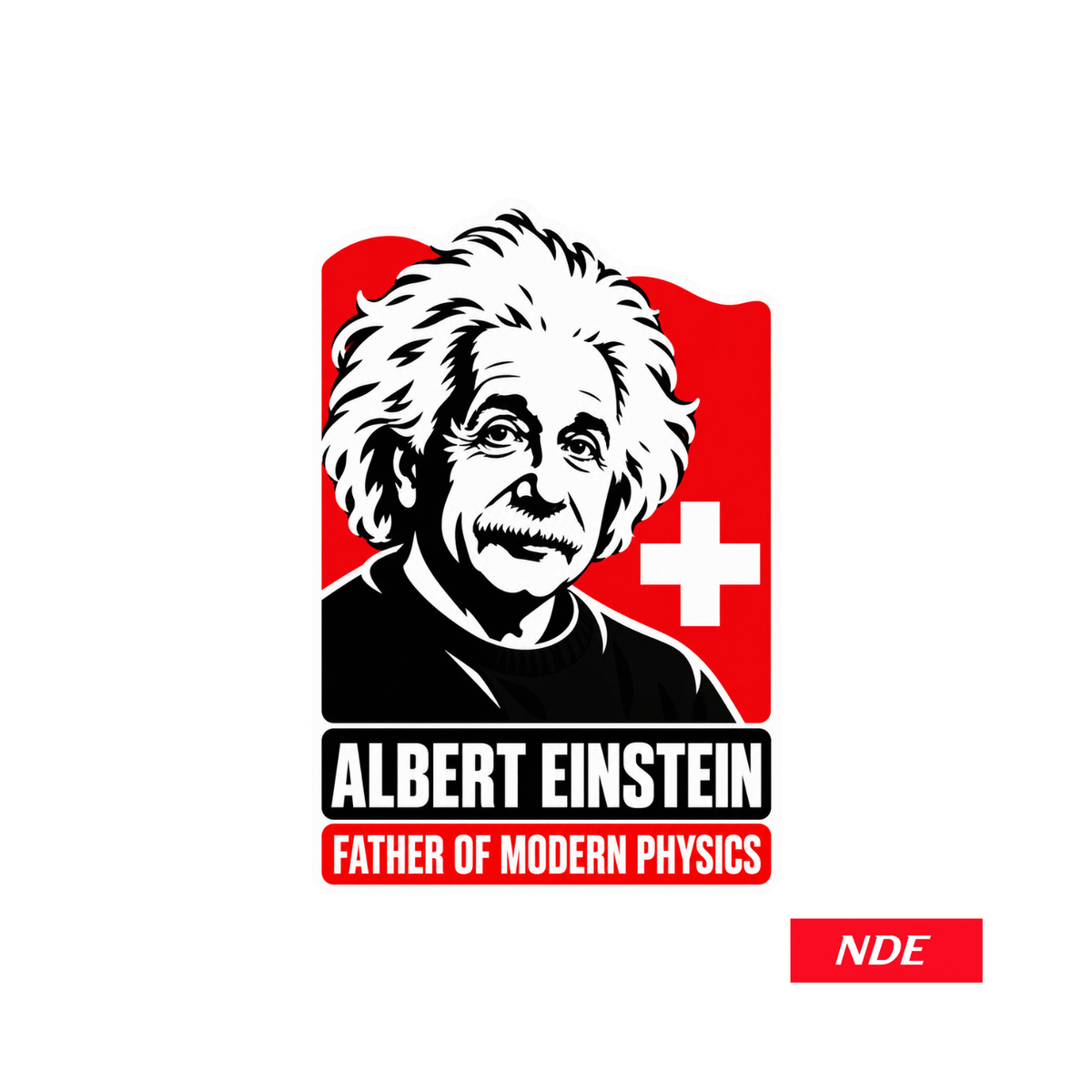 Albert Einstein Father of Modern Physics Global Leader Series vinyl cut decal sticker