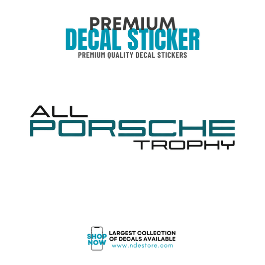 STICKER DECAL ALL PORSCHE TROPHY