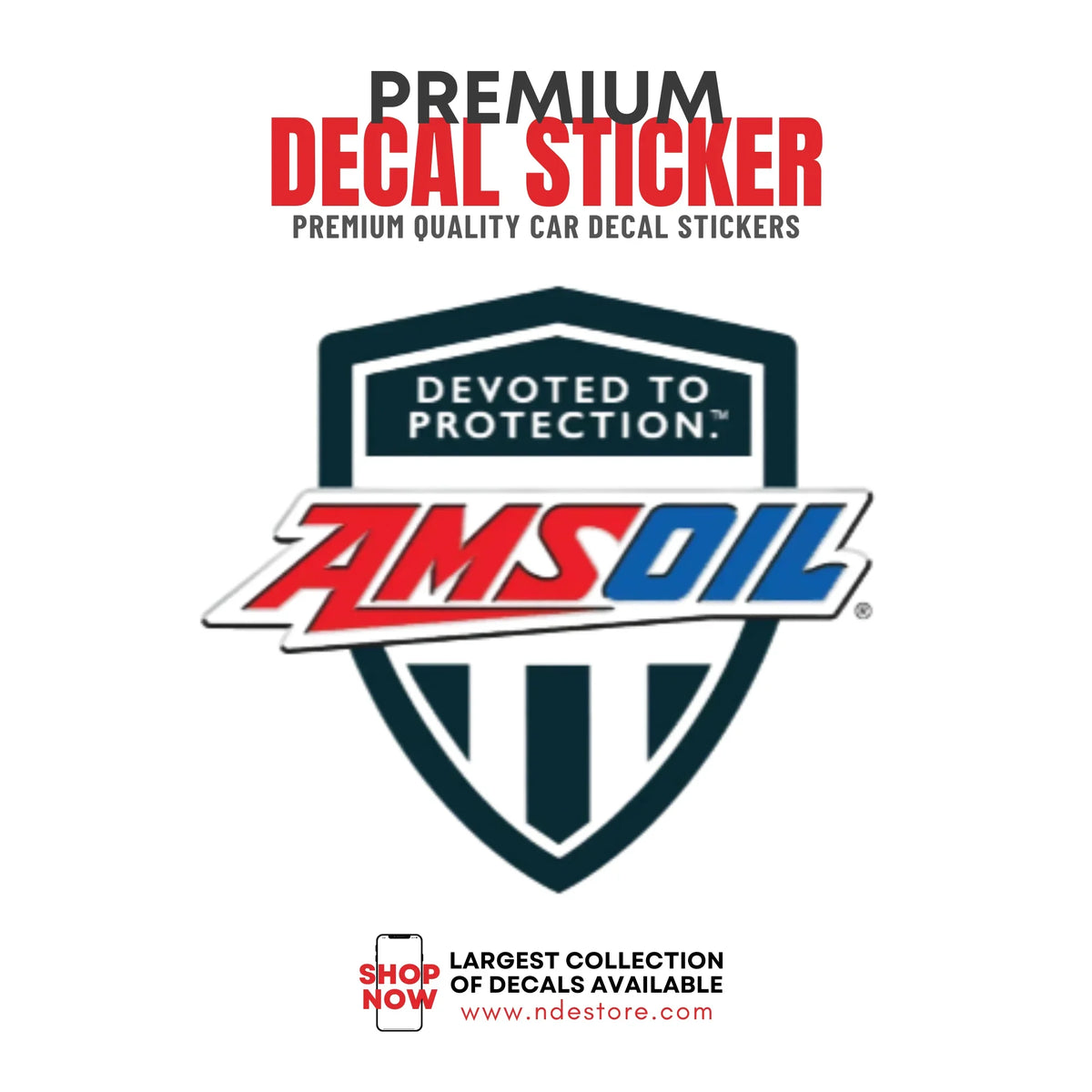 Amsoil Back Label Sticker Decal AMSOIL - Shop Now – ndestore.com