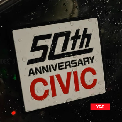 STICKER DECAL 50TH ANNIVERSARY CIVIC