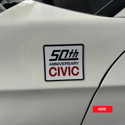 STICKER DECAL 50TH ANNIVERSARY CIVIC
