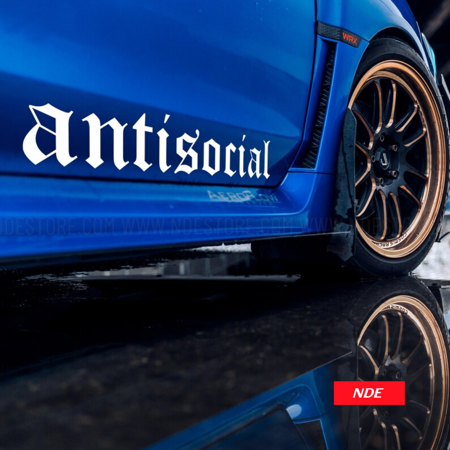STICKER DECAL ANTISOCIAL
