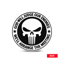 STICKER DECAL JUDGE OUR ENEMIES