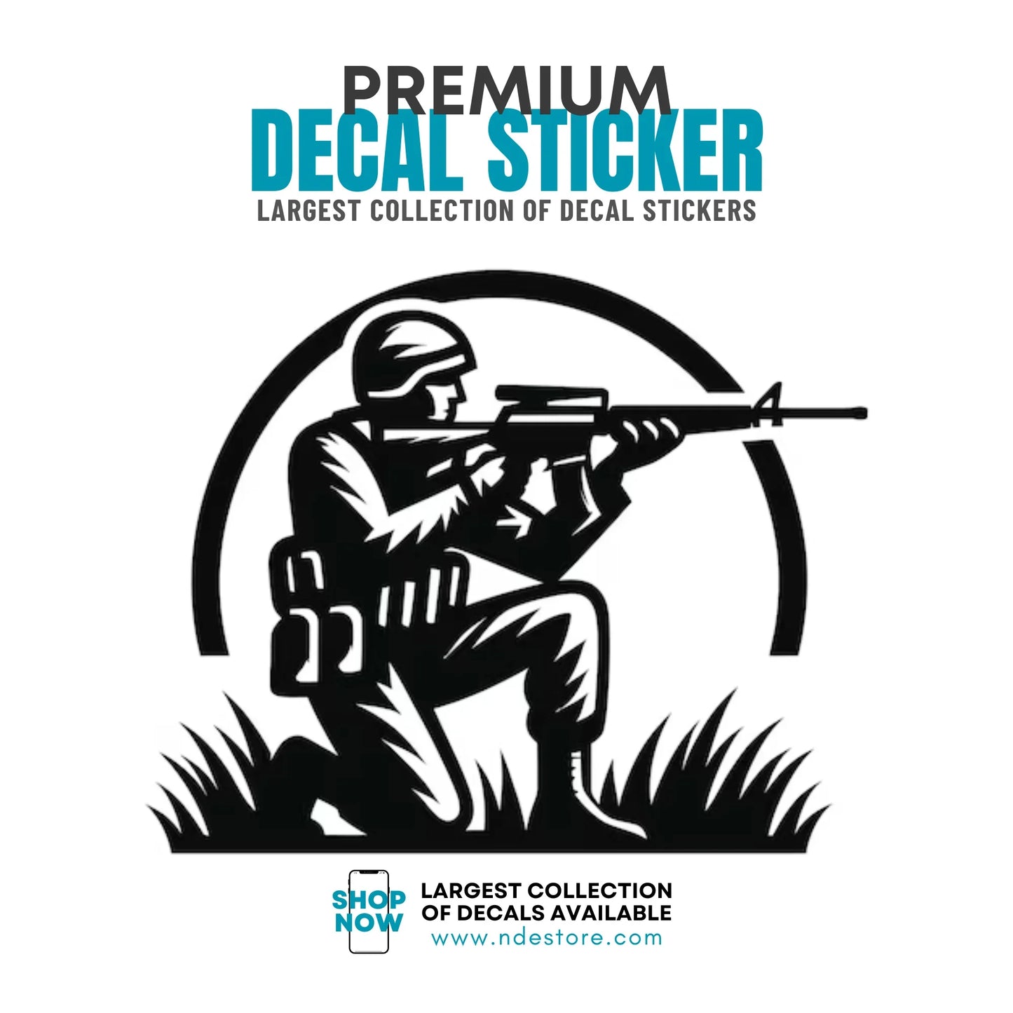 STICKER DECAL ARMY SOLDIER