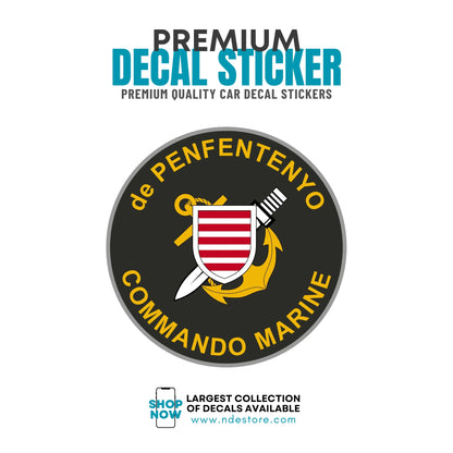 STICKER DECAL COMMANDO MARINE