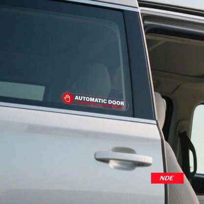 STICKER DECAL AUTOMATIC DOOR