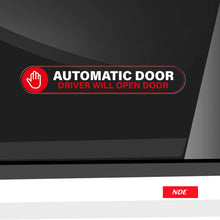 STICKER DECAL AUTOMATIC DOOR