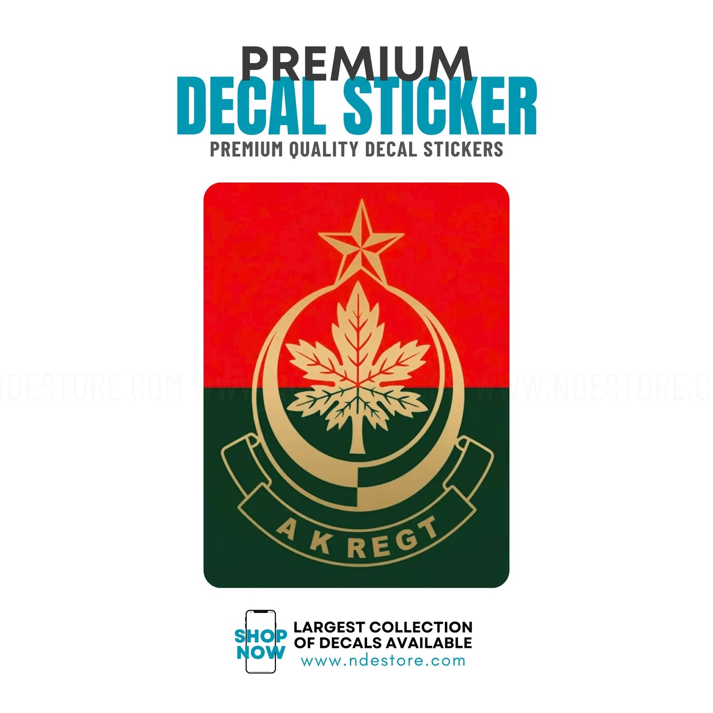 STICKER DECAL THE AK REGIMENT