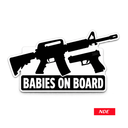 STICKER DECAL BABIES ON BOARD