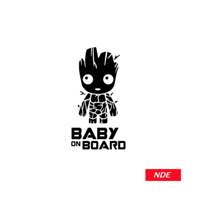 STICKER DECAL BABY ON BOARD GROOT
