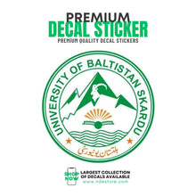 STICKER DECAL BALTISTAN UNIVERSITY