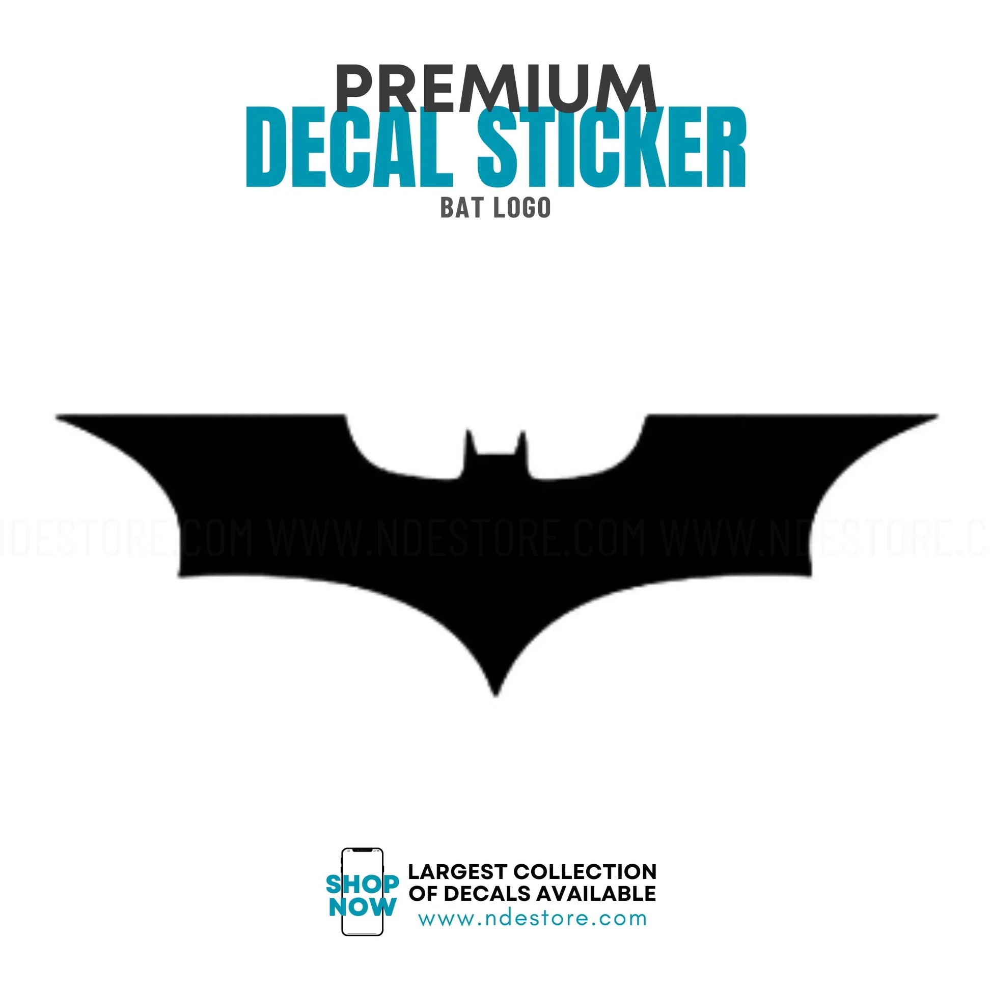 STICKER DECAL BAT LOGO