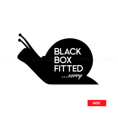 STICKER DECAL BLACK BOX FITTED